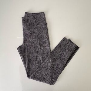 Athleta Delancey Textured Moto Tight Leggings Black White Small